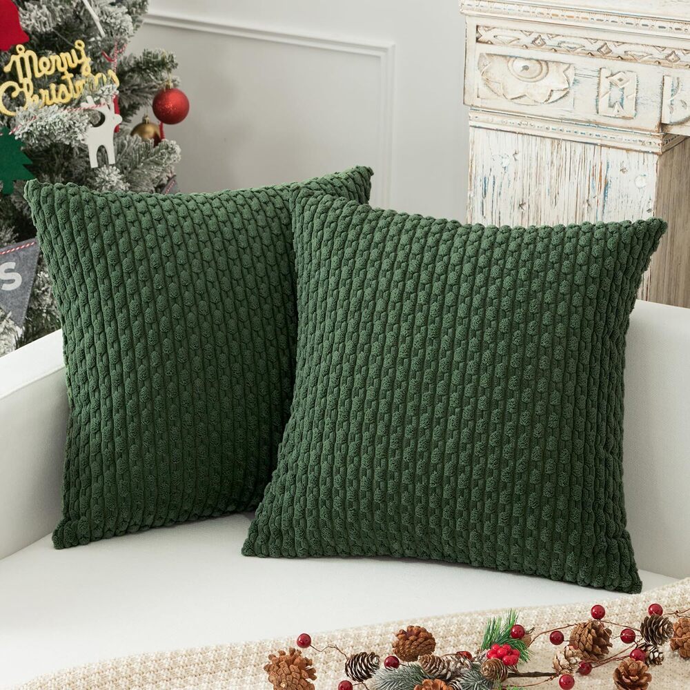 3132 Kevin Textile Christmas Decorations Corduroy Soft Decorative Square